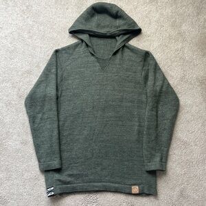 Paka the hoodie in green eucalyptus